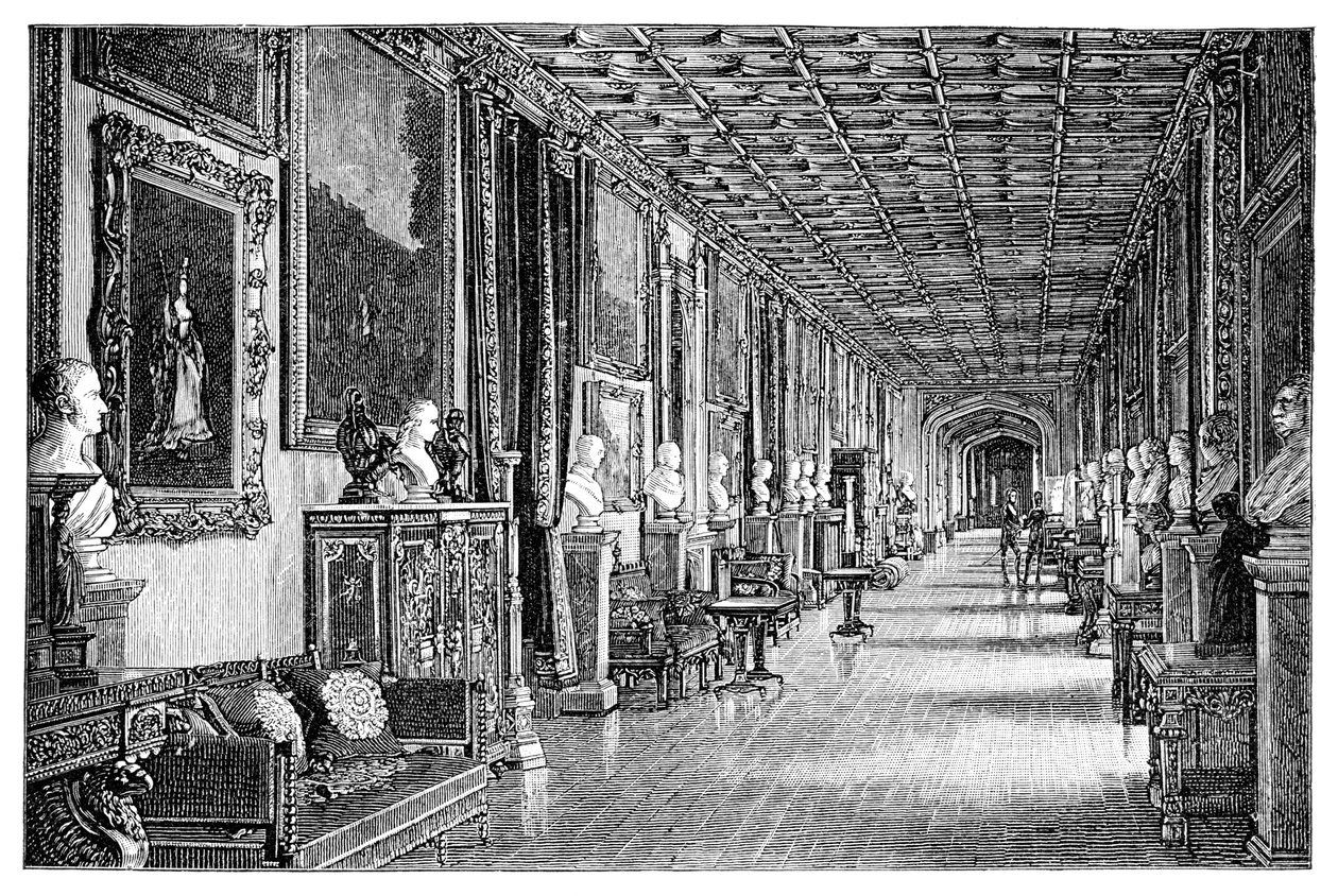 Kaakkoiskäytävä, Windsorin linna, 1900 tekijältä Unbekannt
