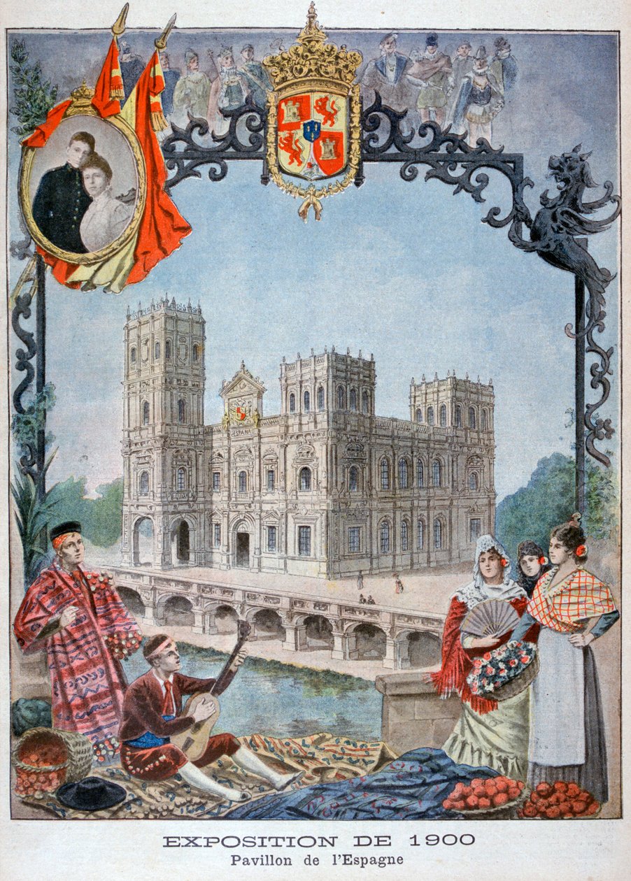 Espanjan paviljonki yleismaailmallisessa näyttelyssä 1900, Pariisi, 1900 tekijältä Unbekannt