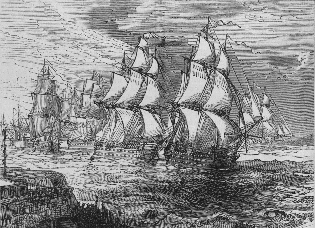 Squadron Before Amoy, 1880 tekijältä Unbekannt