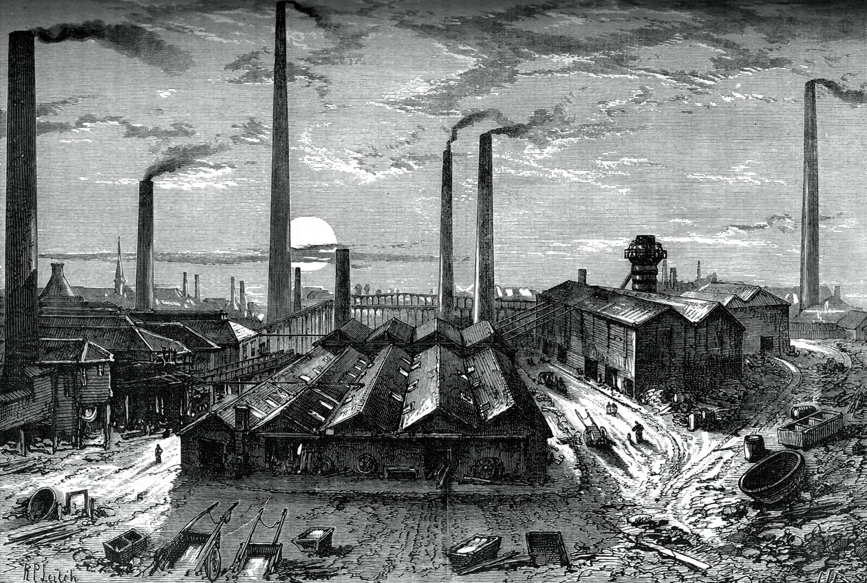 St Rolloxin kemiantehdas, Glasgow, 1880 tekijältä Unbekannt