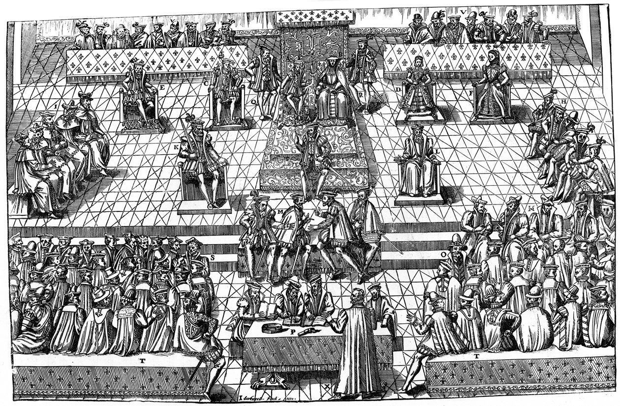 Osavaltioiden kenraali Orleansissa, Ranskassa, 1560, 1893 tekijältä Unbekannt