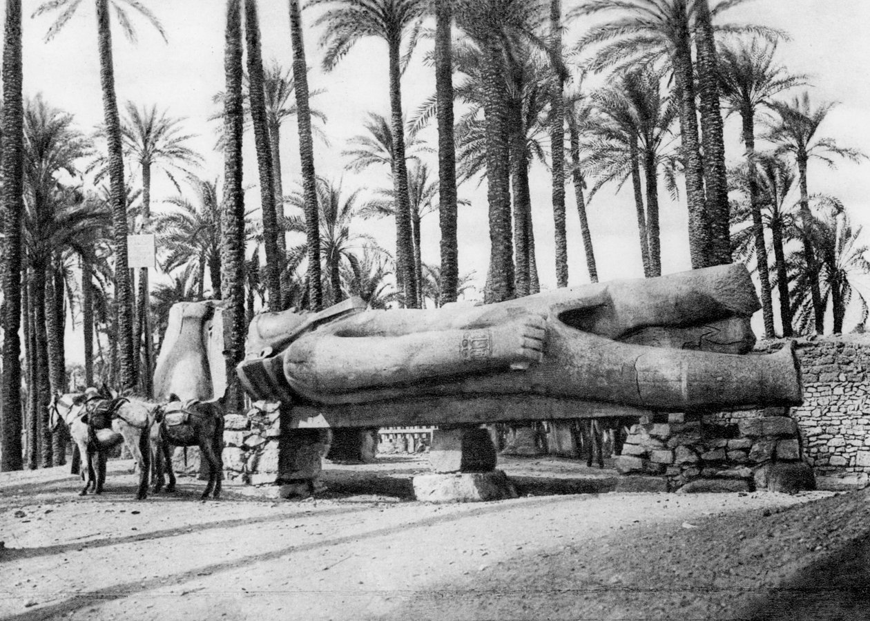 Ramses II:n patsas, Kairo, Egypti, 1920-luku tekijältä Unbekannt