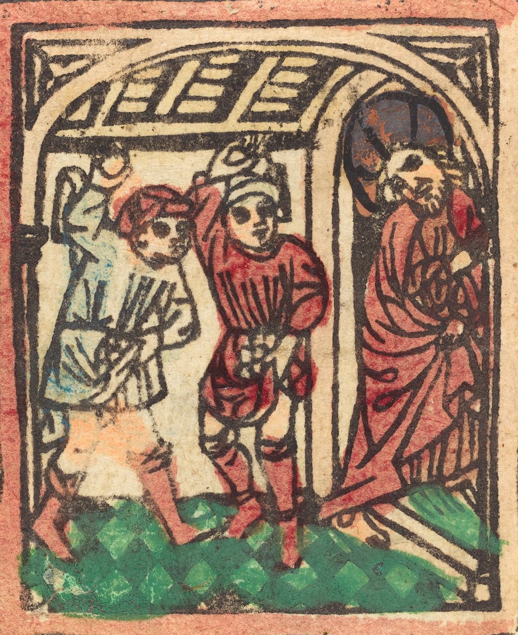 Kristuksen kivittäminen, n. 14401450. tekijältä Unbekannt