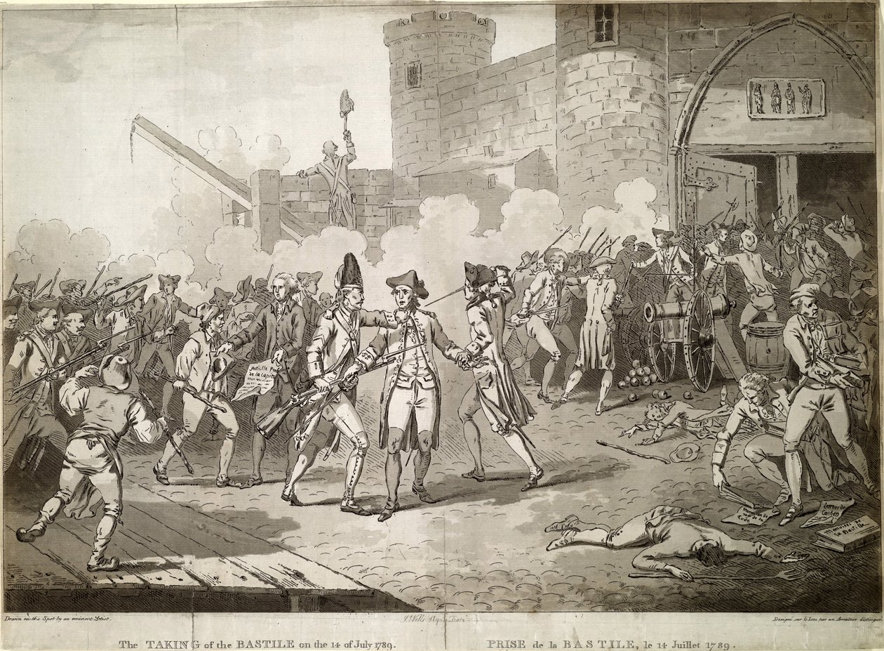 Bastillen myrsky 14. heinäkuuta 1789 1789 tekijältä Unbekannt