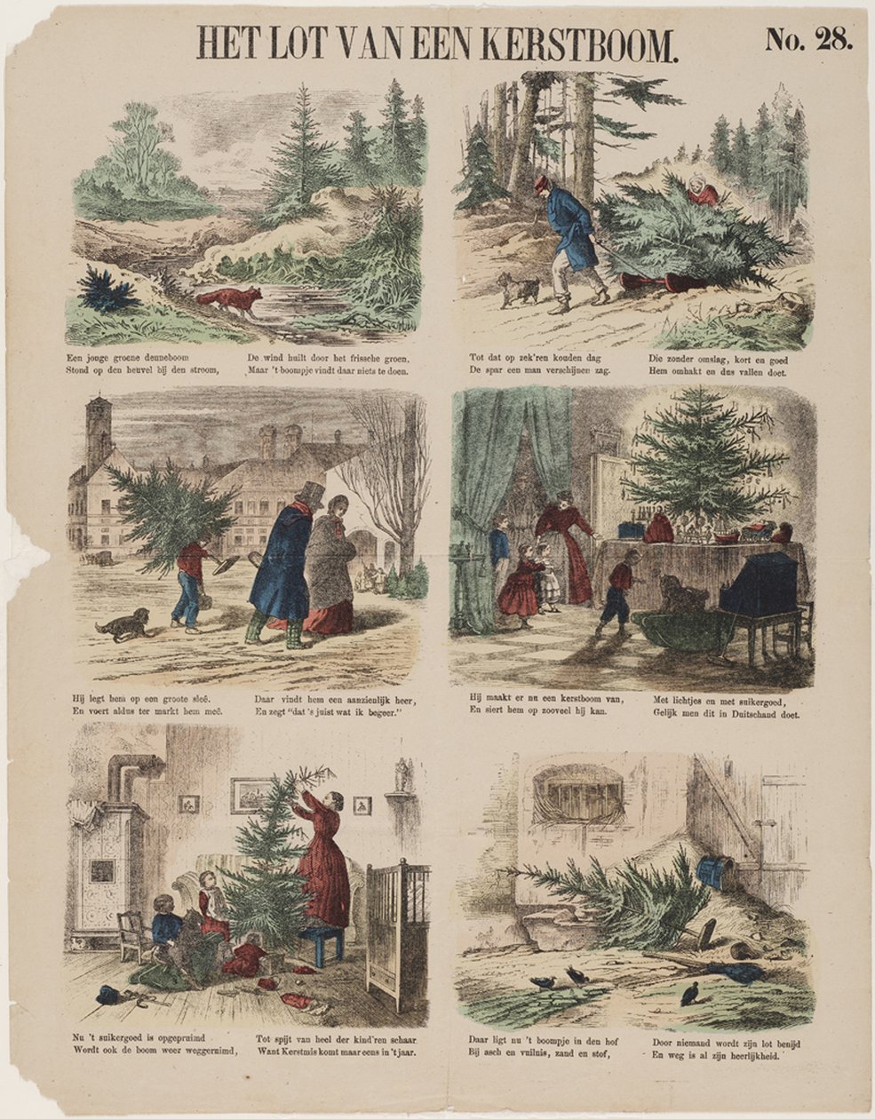 Joulukuusen tarina, 1800-luvun toinen puoli tekijältä Unbekannt