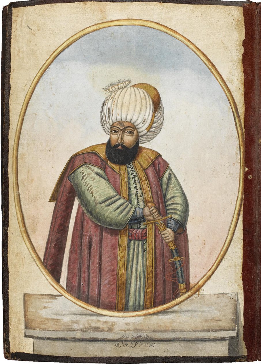 Sulttaani Osman I, 1800-luvun alku tekijältä Unbekannt