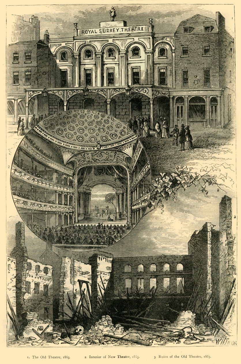 Surrey Theatre, 1878. tekijältä Unbekannt
