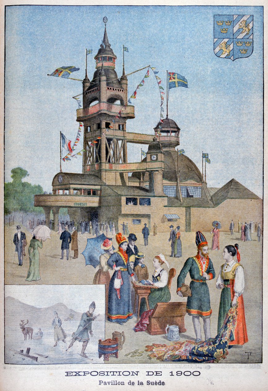 Ruotsin paviljonki vuoden 1900 yleisnäyttelyssä, Pariisi, 1900 tekijältä Unbekannt