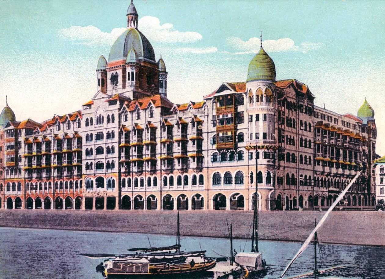 Taj Mahal Palace Hotel, Bombay, Intia, 1900-luvun alku tekijältä Unbekannt
