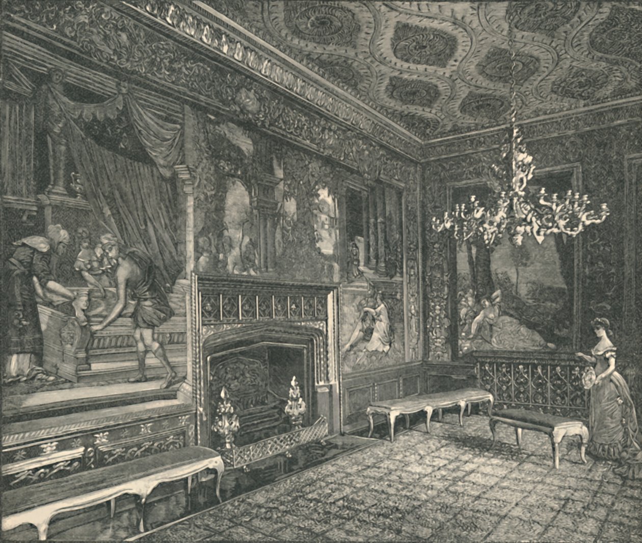 Tapestry Room, 1886 tekijältä Unbekannt