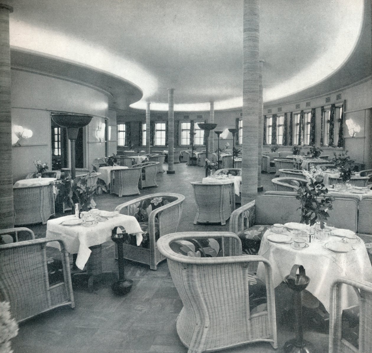 Conte Di Savoian teelounge, 1933 tekijältä Unbekannt