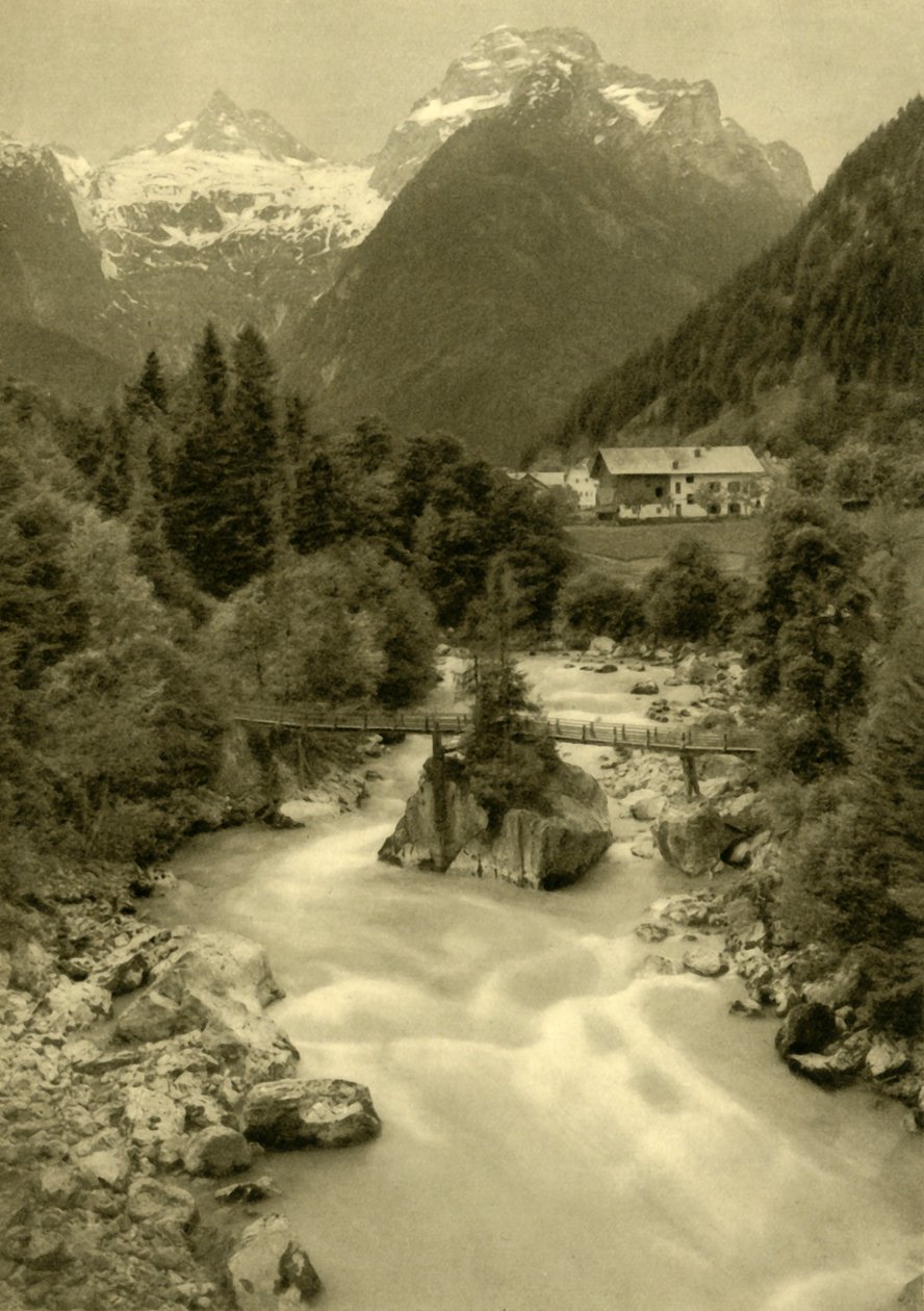 Teufelssteinin paholaisen silta, Lofer, Itävalta, 1935. tekijältä Unbekannt