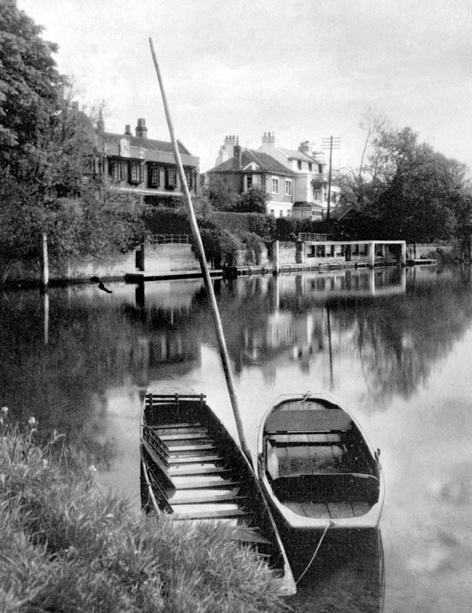 Thames lähellä Weybridgeä, Surrey, Englanti, 1924-1926 tekijältä Unbekannt