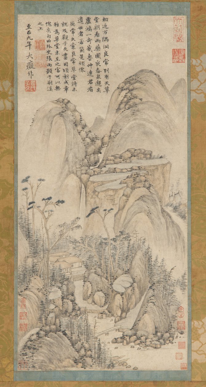 Olkikattoinen kota Liangchangissa, 1600-1700-luvulla. tekijältä Unbekannt