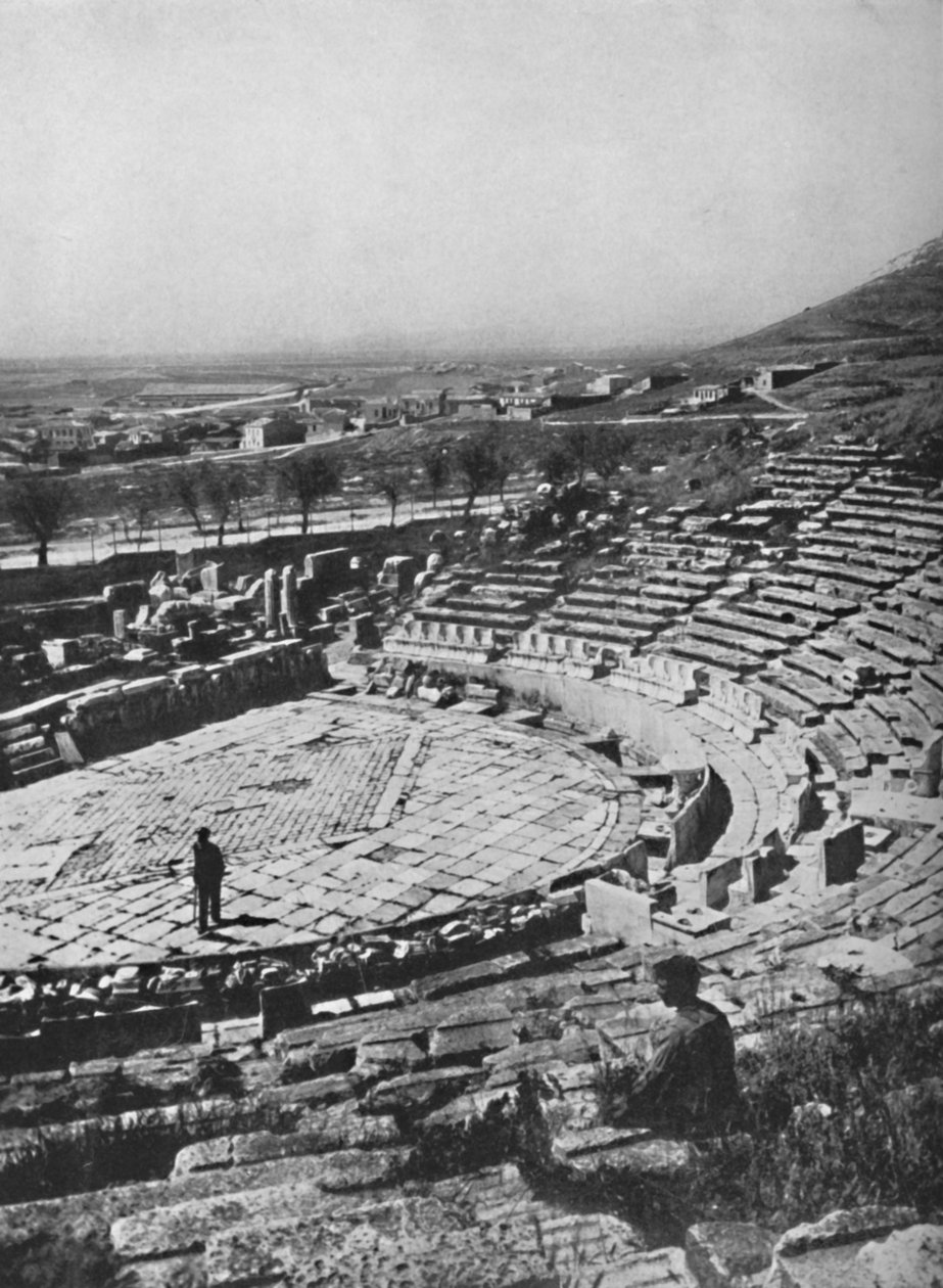 Dionysoksen teatteri Akropoliksen etelärinteellä, 1913 tekijältä Unbekannt