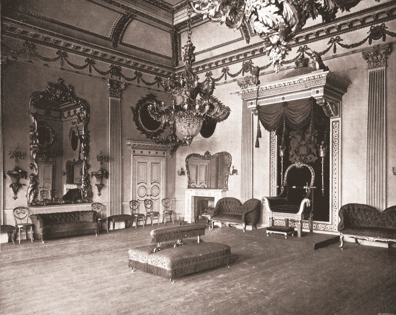 The Throne Room, Dublinin linna, Dublin, Irlanti, 1894. tekijältä Unbekannt