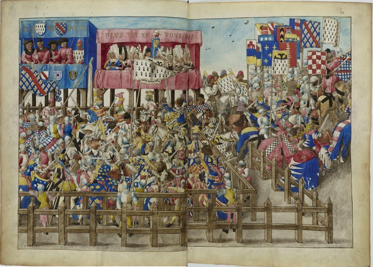 René dAnjoun turnauskirja, noin 1447 tekijältä Unbekannt