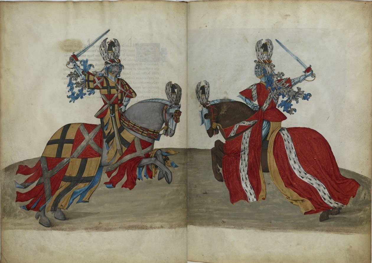 René dAnjoun turnauskirja, noin 1447 tekijältä Unbekannt