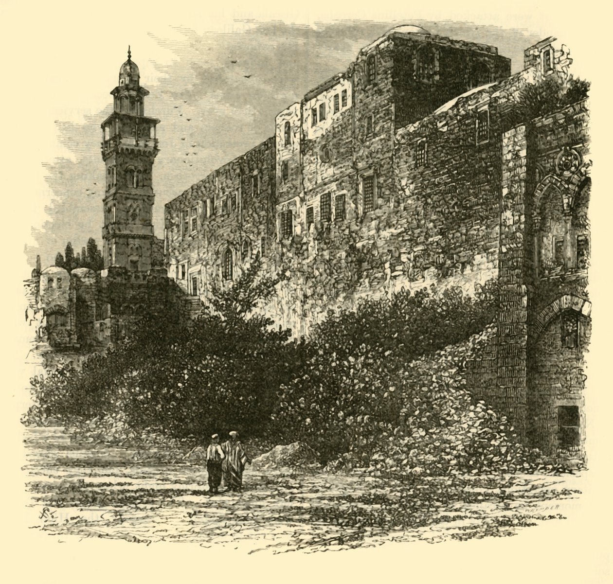 Antonian torni, Jerusalem, 1890. tekijältä Unbekannt