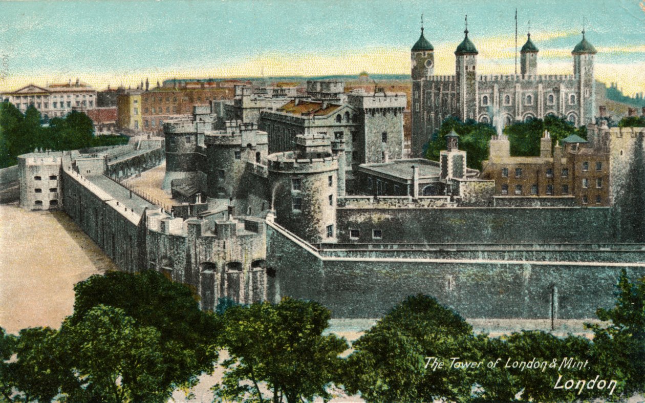 The Tower of London & Mint, Lontoo, vuonna 1910. tekijältä Unbekannt