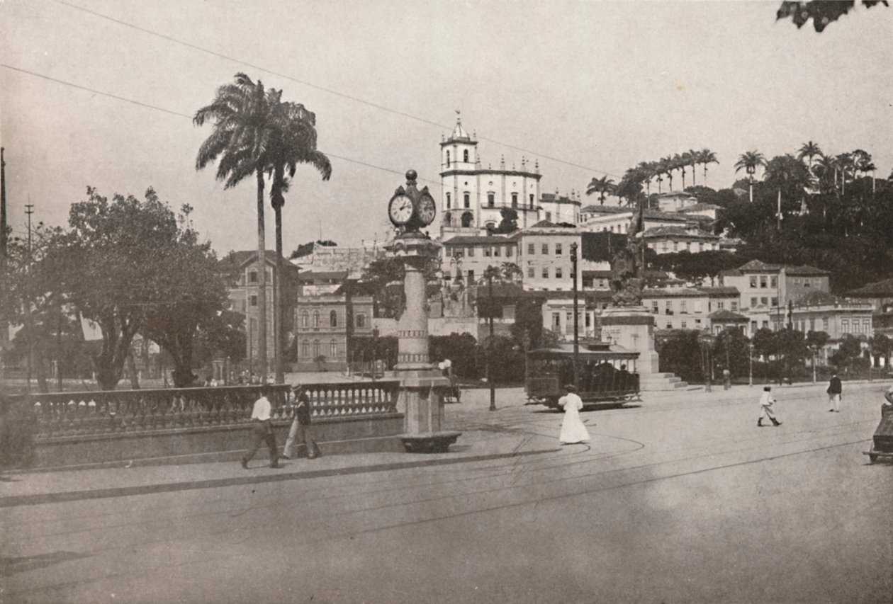 Praca da Glorian ohi kulkeva raitiovaunu, 1914 tekijältä Unbekannt