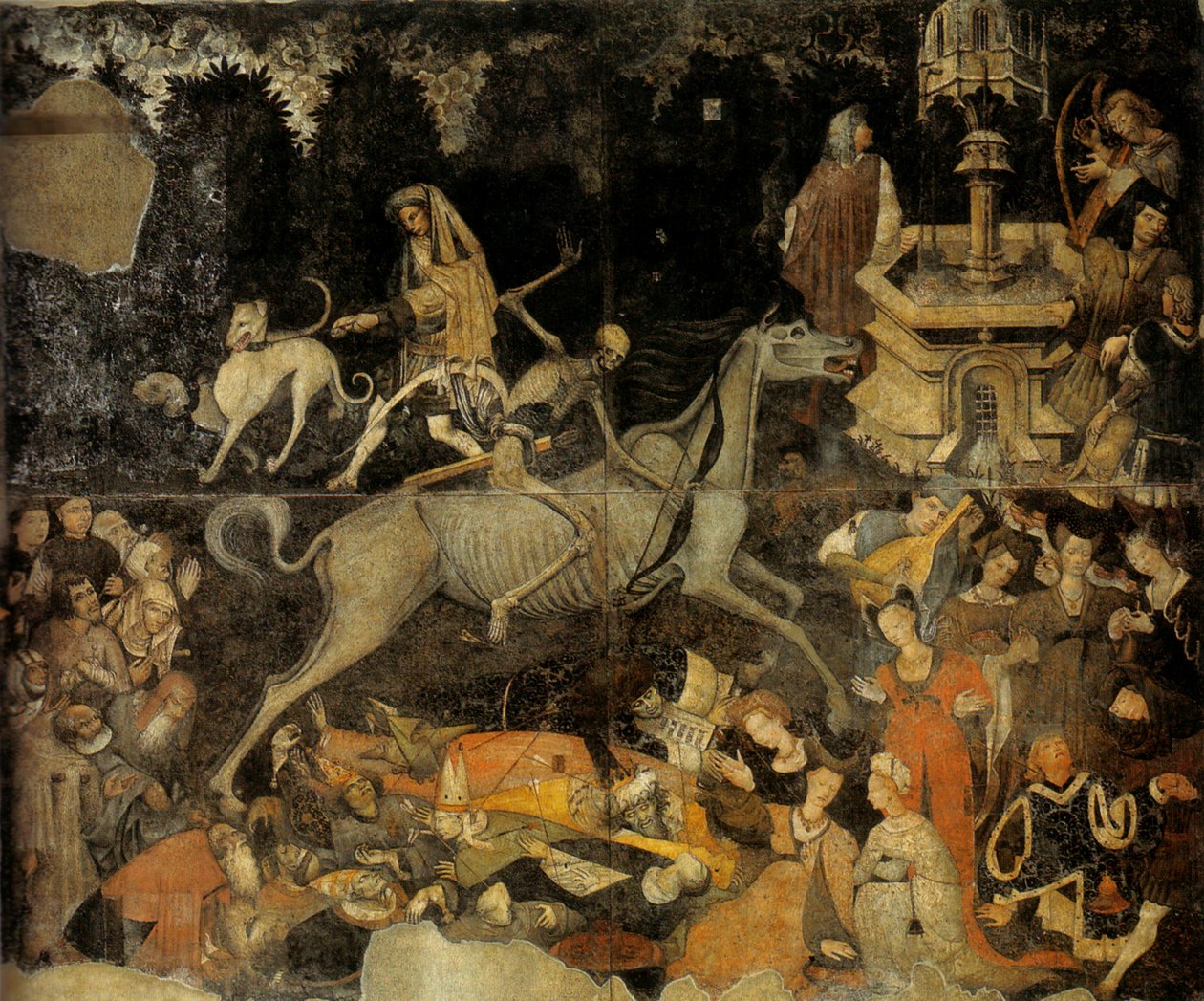 Kuoleman voitto, noin 1445-1447 tekijältä Unbekannt