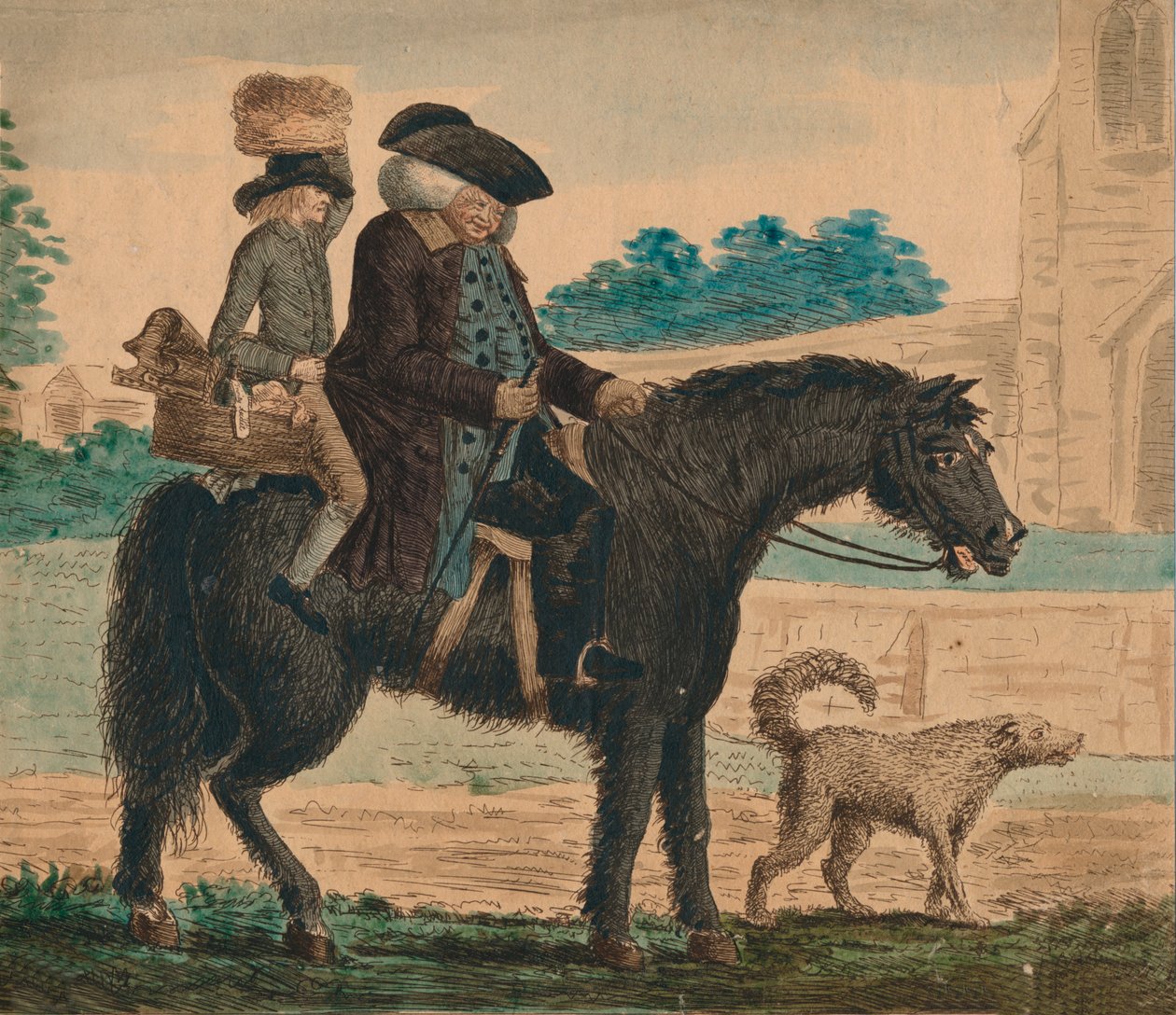 Peck-leivän riemuvoitto Grandchesteriin, n. 1787. tekijältä Unbekannt