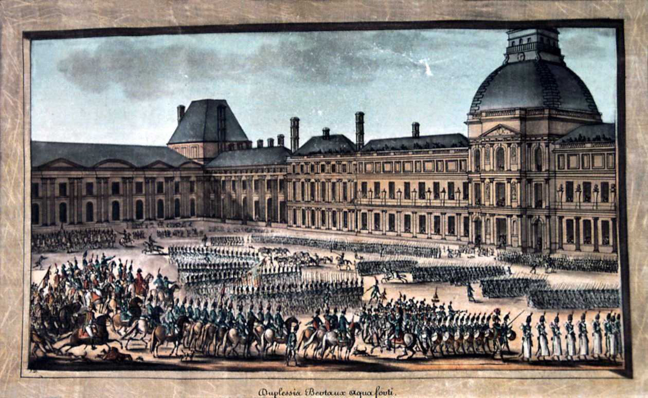 Joukkoparaati Grand Paraden aikana, Tuileries