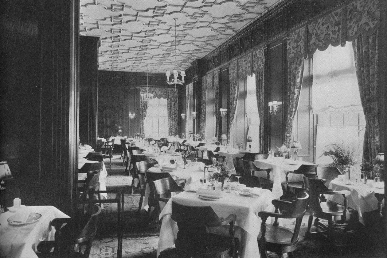 Tudor-ruokasali, Melbourne Hotel, St Louis, Missouri, 1924 tekijältä Unbekannt