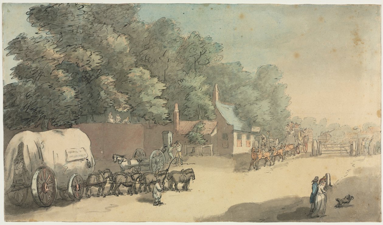 Turnpike Gate, 1700-luku. tekijältä Unbekannt