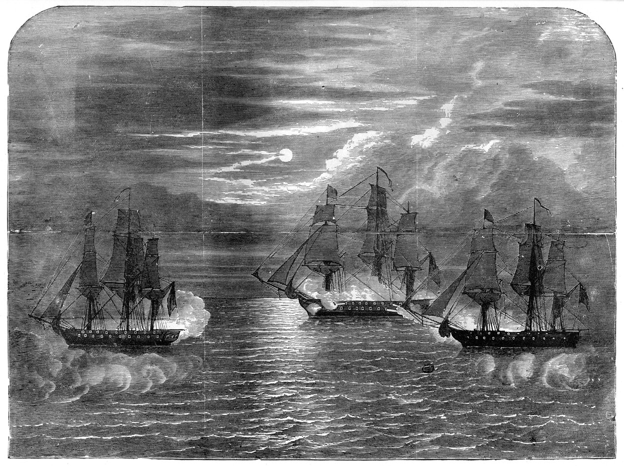USS:n perustuslaki, joka valloittaa Cyanen ja Levantin, 1815, 1872 tekijältä Unbekannt