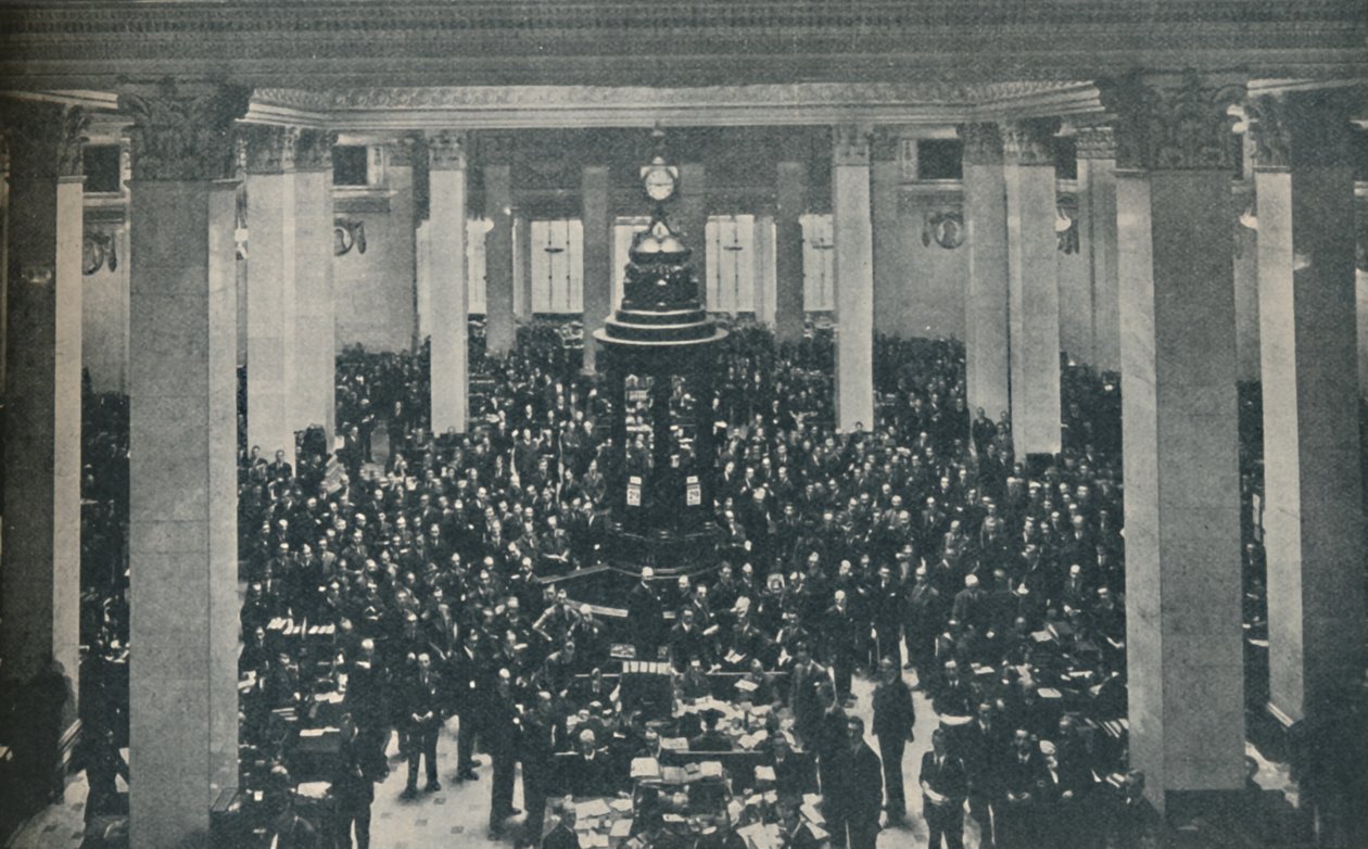 Underwriting Room Lloydsissa, puhujakoru keskellä, 1936 tekijältä Unbekannt