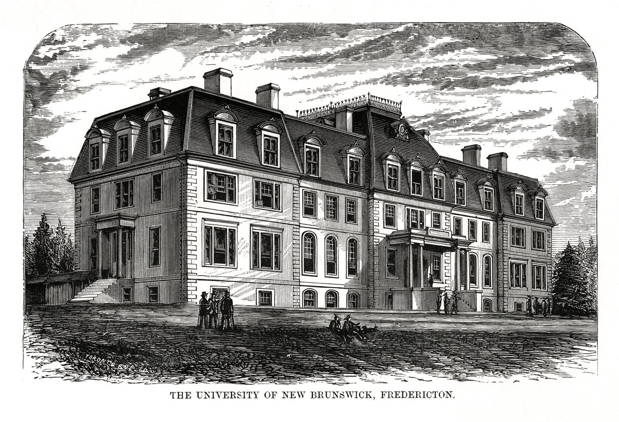 New Brunswickin yliopisto, Fredericton, Kanada, 1800-luku tekijältä Unbekannt