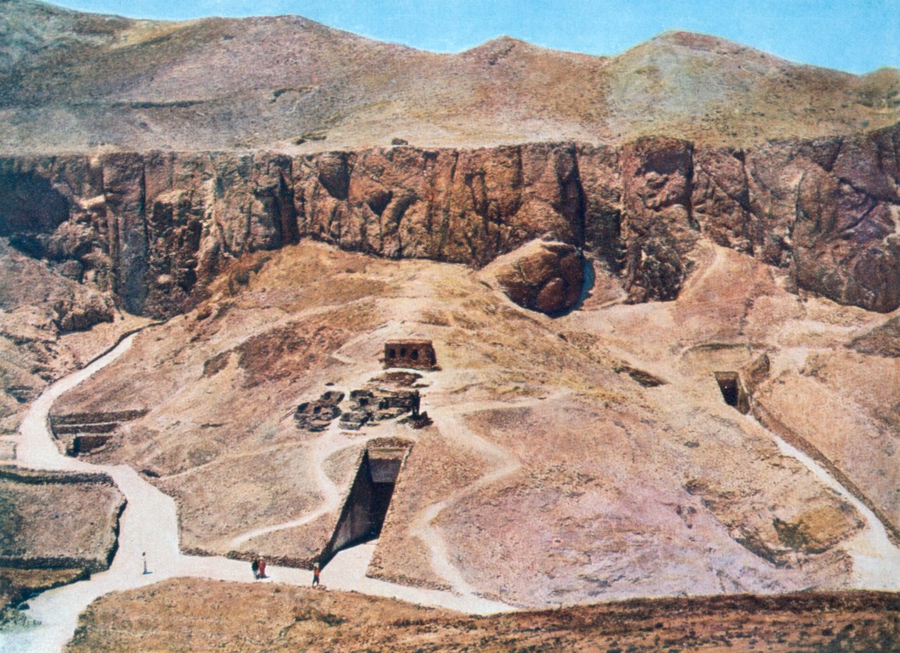 Kuninkaiden laakso, Luxor, Egypti, 1900-luku tekijältä Unbekannt