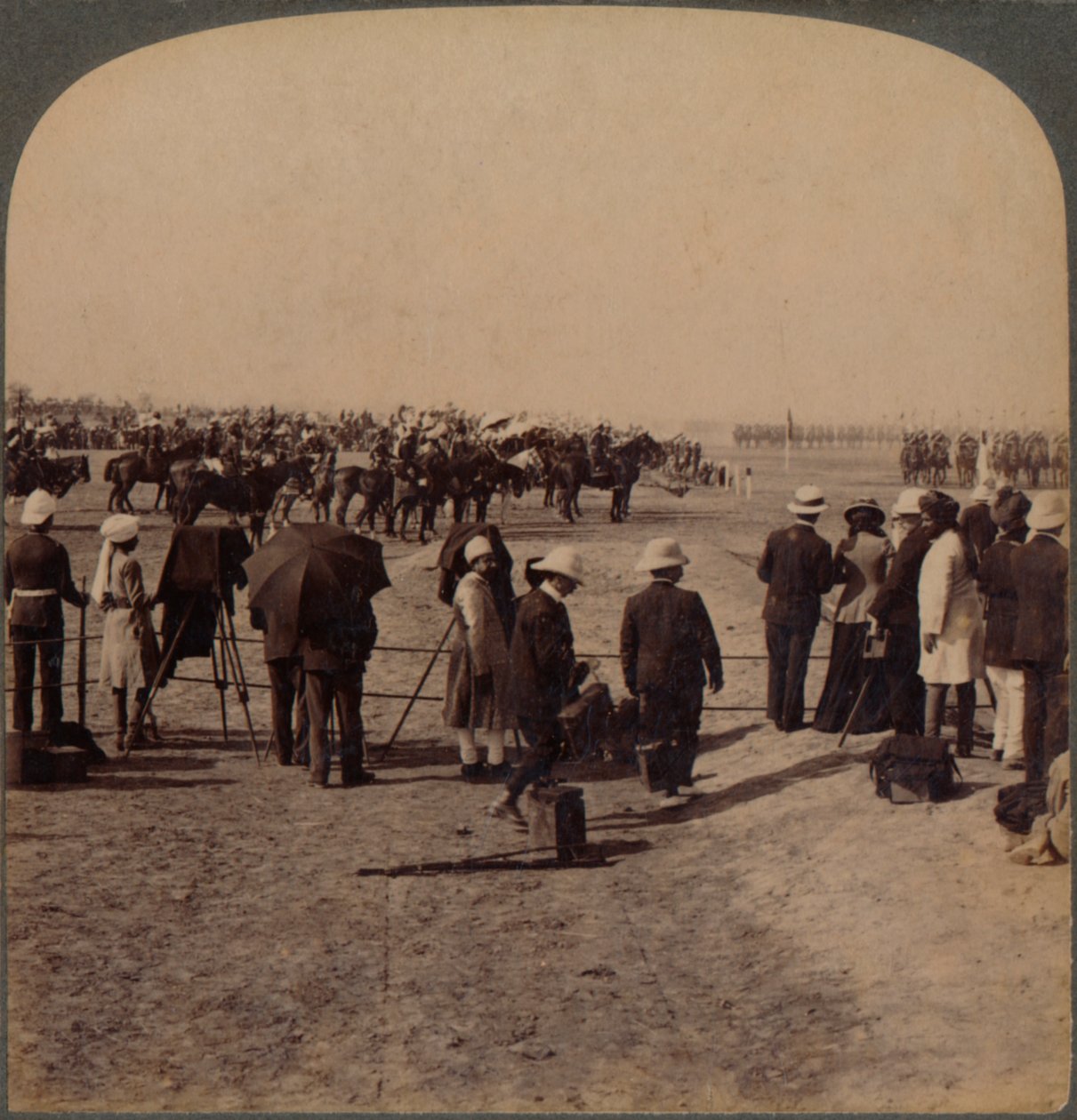 Varakuningas Lord Curzon ja Lord Kitchener Great Durbar Reviewissa, Delhi, Intia, 1903 tekijältä Unbekannt