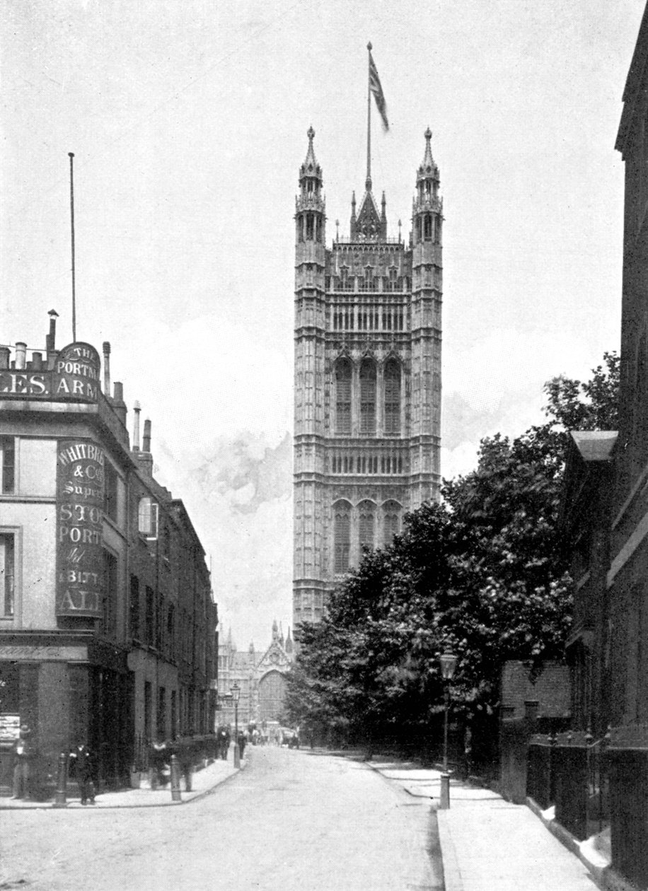 Victoria Tower, Westminsterin palatsi, Lontoo, 1905 tekijältä Unbekannt