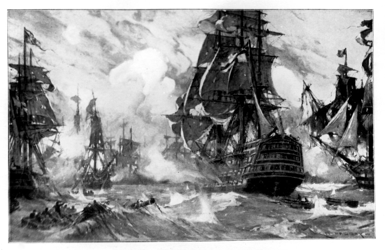 Voitto Trafalgarin taistelussa, 1800-luku tekijältä Unbekannt