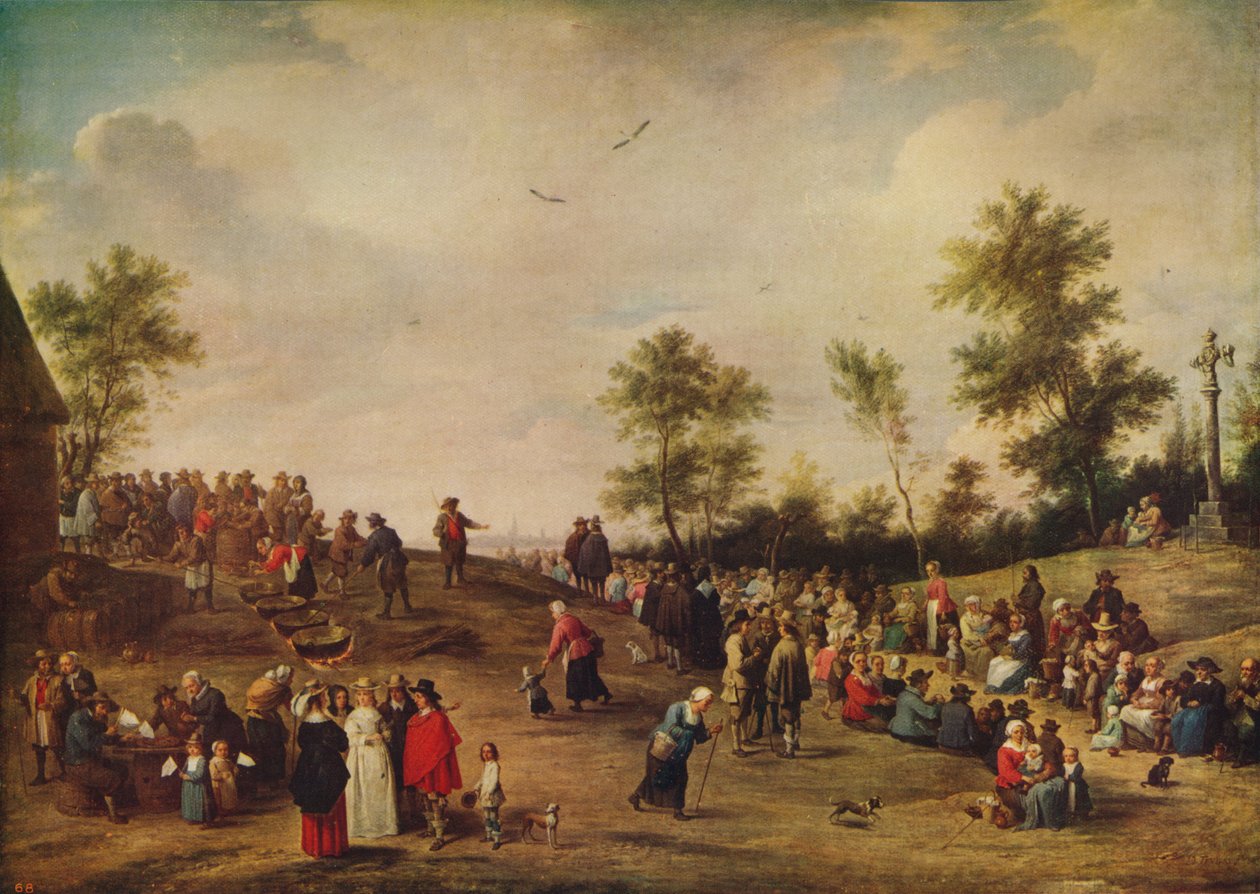 The Village Fete, vuoden 1846 jälkeen, n. 1915 tekijältä Unbekannt