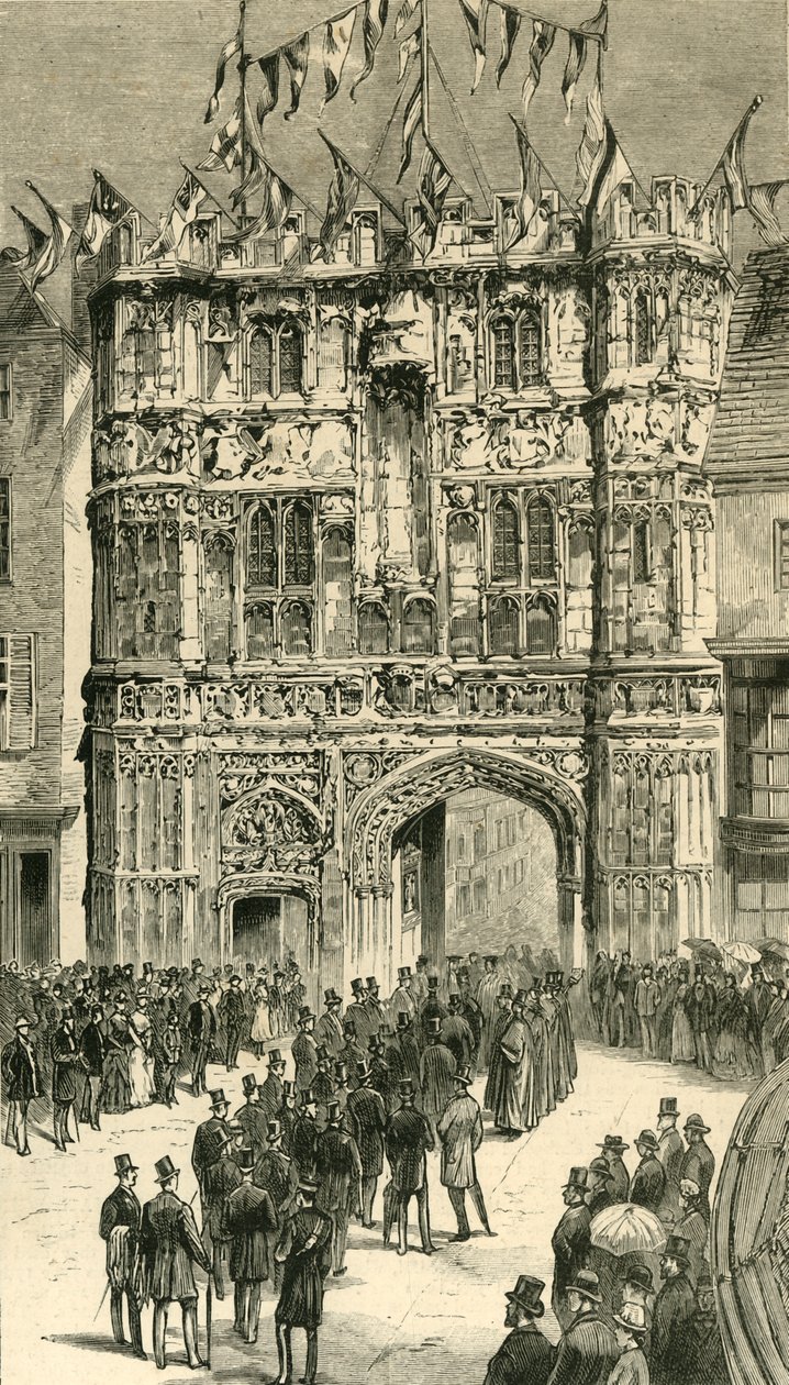 Dekaanille esitellyt vierailijat: siirtomaa- ja intialaiset vierailijat Canterburyssa, 1886. tekijältä Unbekannt