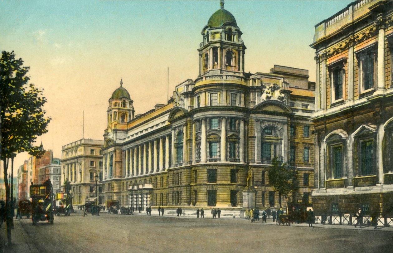 Sotatoimisto, Whitehall, Lontoo, vuonna 1910. tekijältä Unbekannt