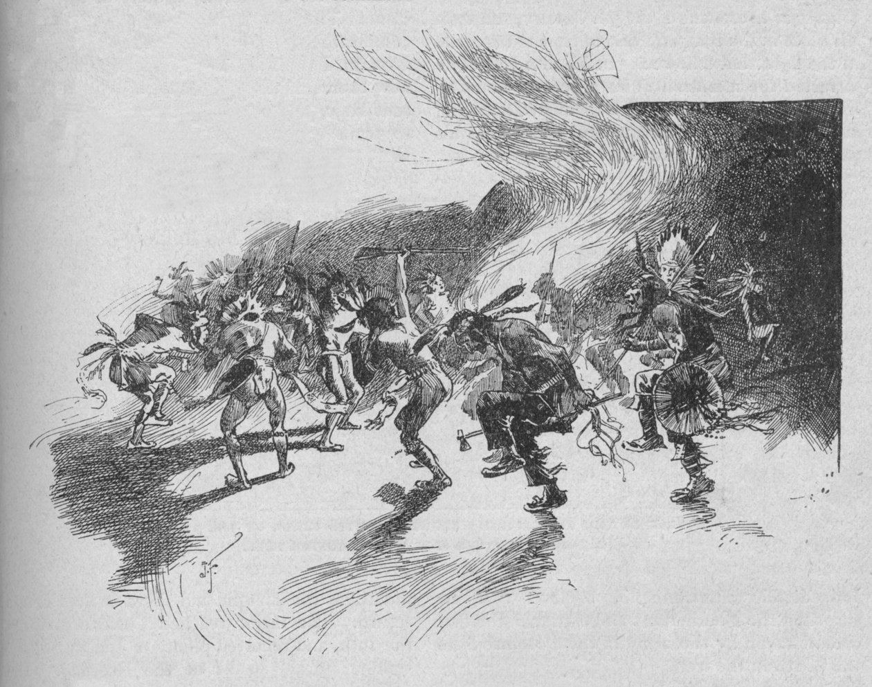 Warriors Danced the War-Dance, 1902 tekijältä Unbekannt