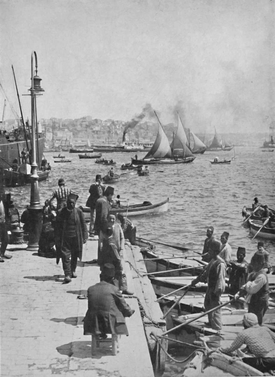 Stamboulin ranta-alue, jossa Pera kaukana, 1913 tekijältä Unbekannt