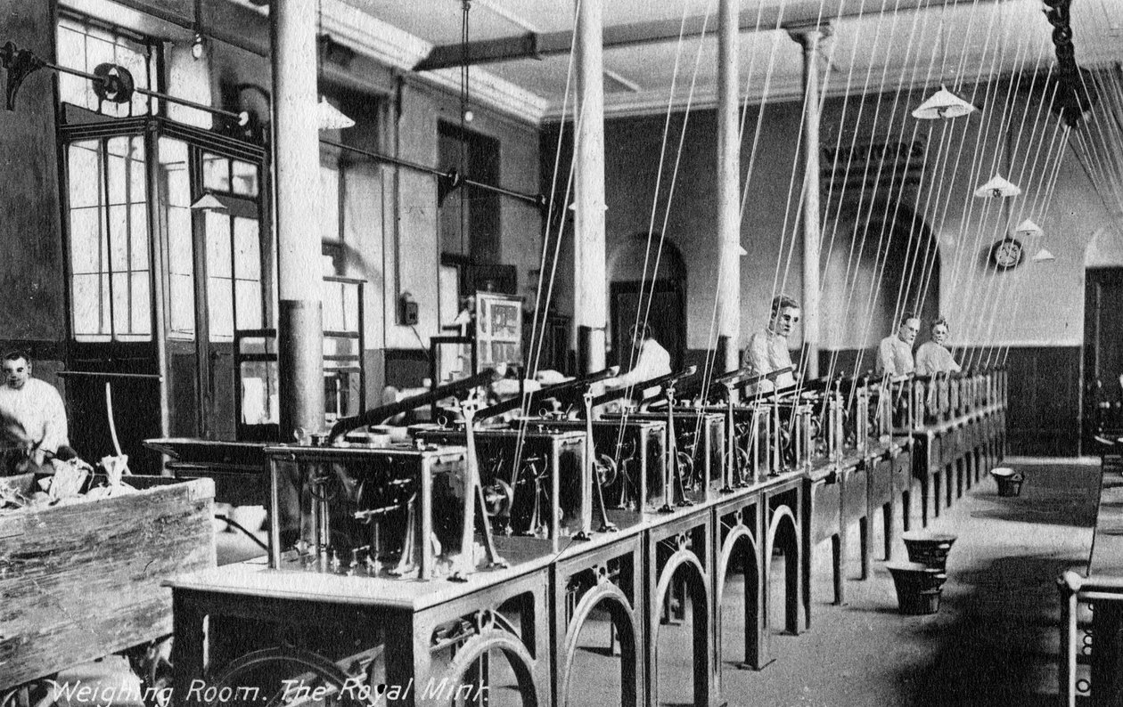 Punnitushuone, Royal Mint, Tower Hill, Lontoo, 1900-luku tekijältä Unbekannt