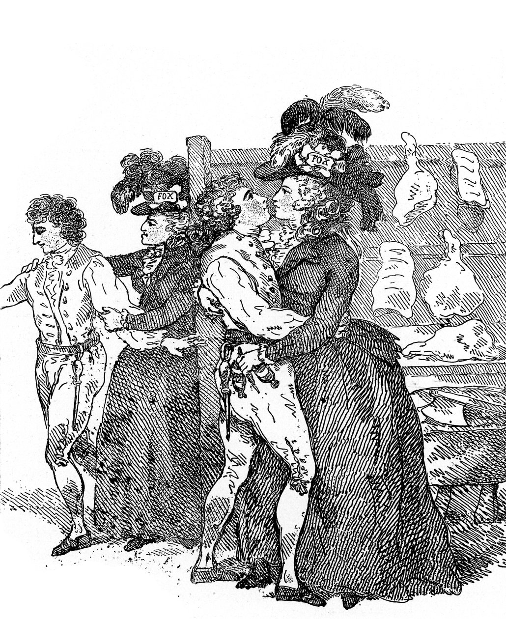 Westminsterin vaalit, 1780-luku, c1920 tekijältä Unbekannt