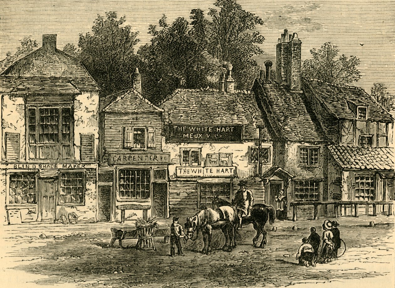 The White Hart, Knightsbridge, 1820, n. 1876. tekijältä Unbekannt
