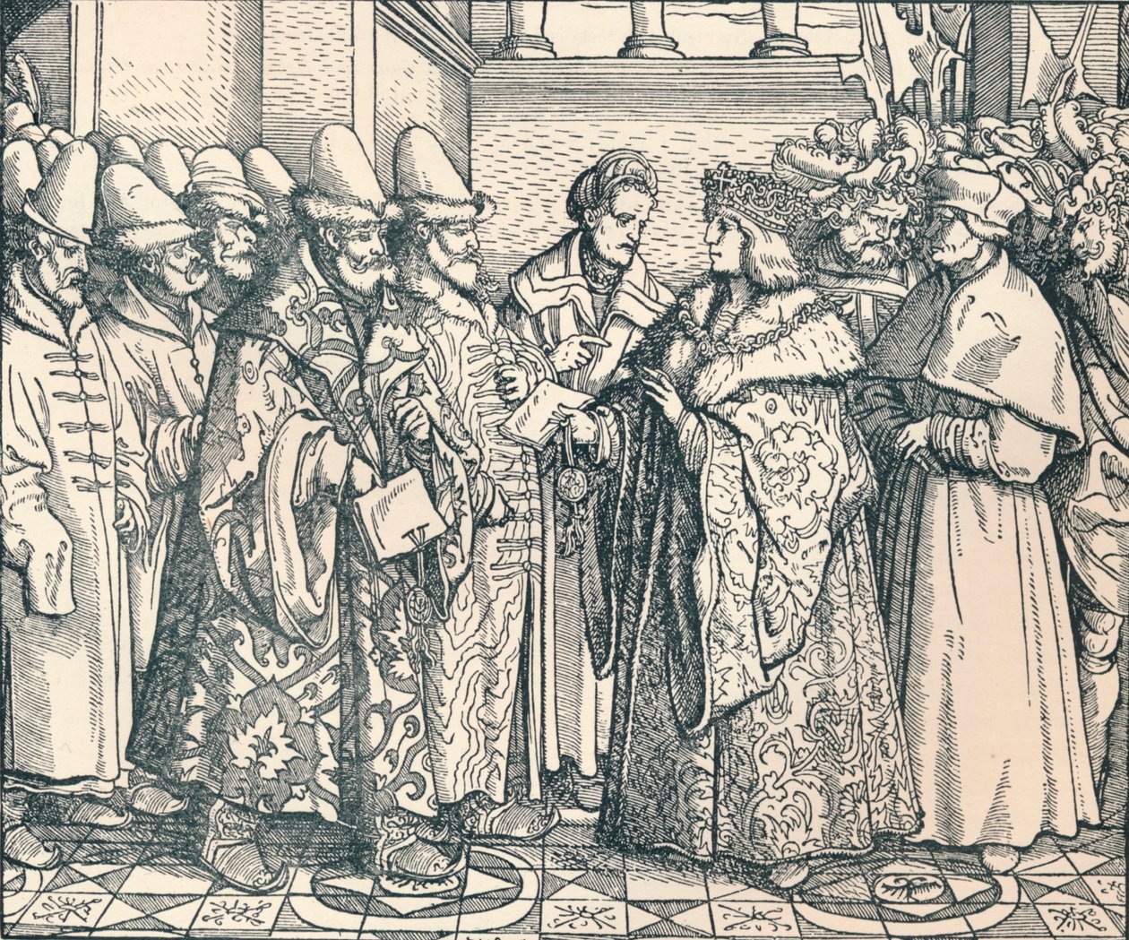 Valkoinen Venäjän federaatio keisari Maxin kanssa, c1507, 1907 tekijältä Unbekannt