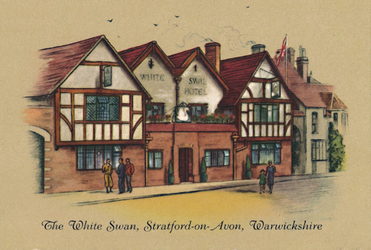 Valkoinen joutsen, Stratford-on-Avon, Warwickshire, 1939 tekijältä Unbekannt