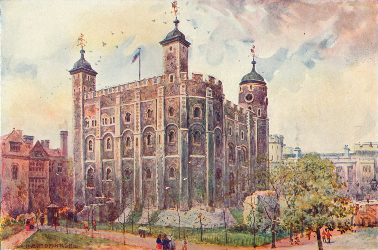 Valkoinen torni, Lontoon Tower, 1906 tekijältä Unbekannt