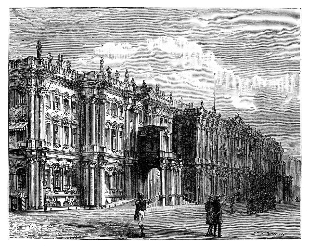 Talvipalatsi, Pietari, Venäjä, c1888 tekijältä Unbekannt