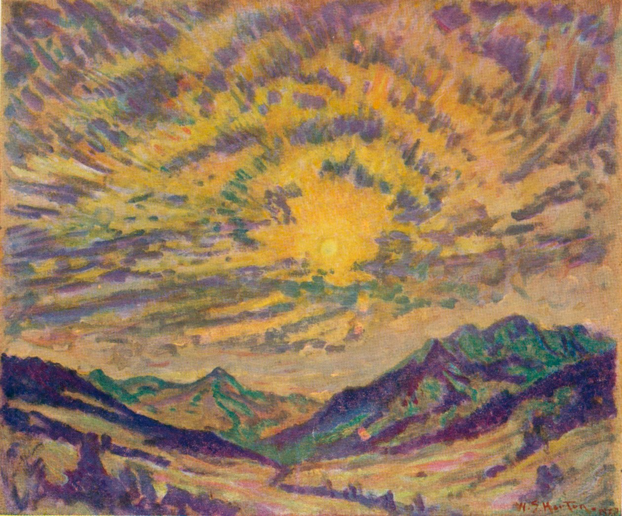 Talviaurinko, c1885-1925, 1925 tekijältä Unbekannt